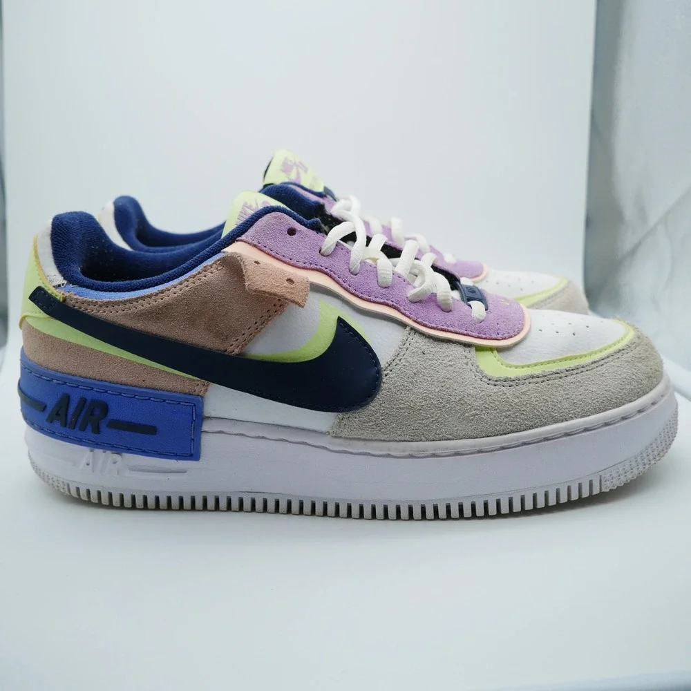 Nike Air Force 1 Shadow Spruce Aura White Pistachio Sneaker 10.5 Women CW2630-14